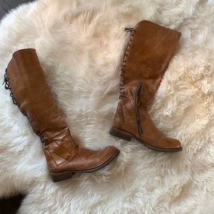 Bedstu Brown leather back lace up boot Size 9